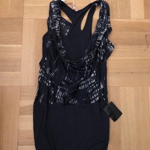 Dark grey pattern Bailey 44 dress - Med with tag